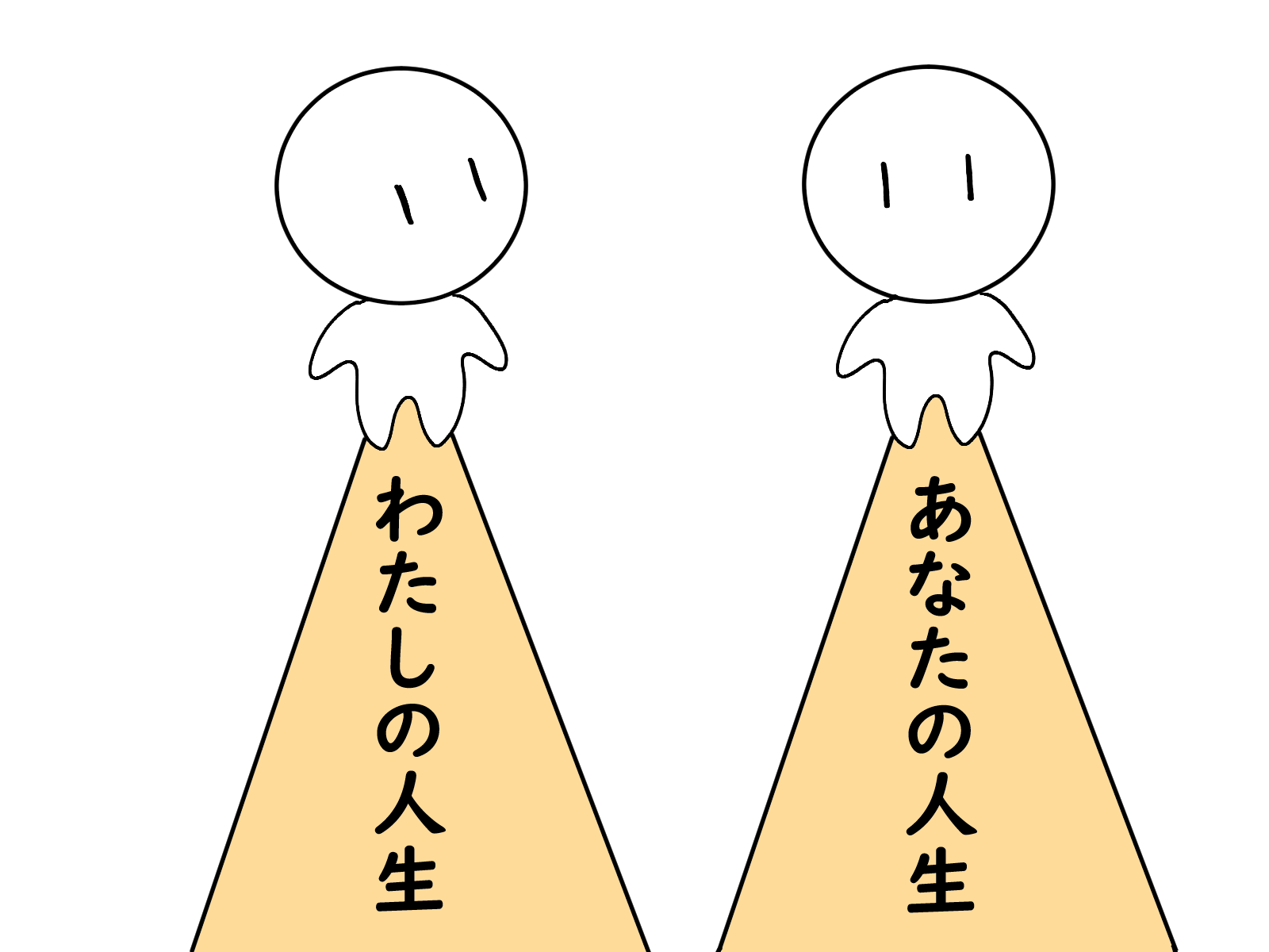 それぞれ考え方がちがうイメージ
