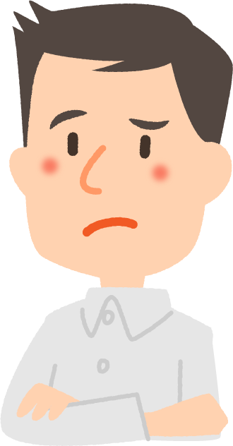 積みプラの保管場所に悩む男性