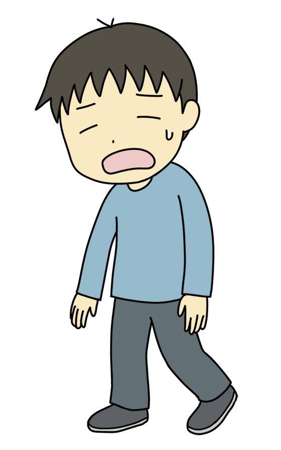 欲しいプラモが買えずに興ざめして疲れた男性